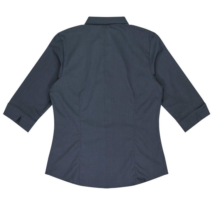 GRANGE LADY SHIRT 3/4 SLEEVE - SHADOW GREY