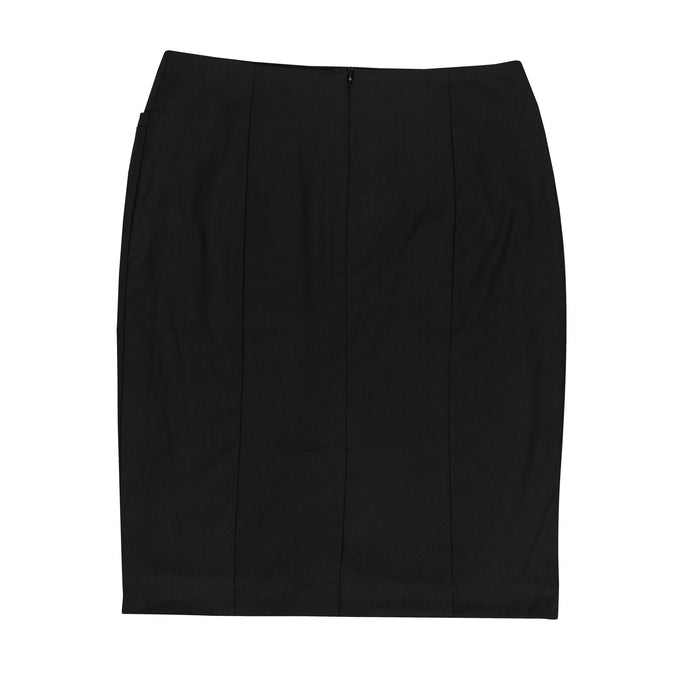 KNEE LENGTH SKIRT LADY SKIRTS - BLACK