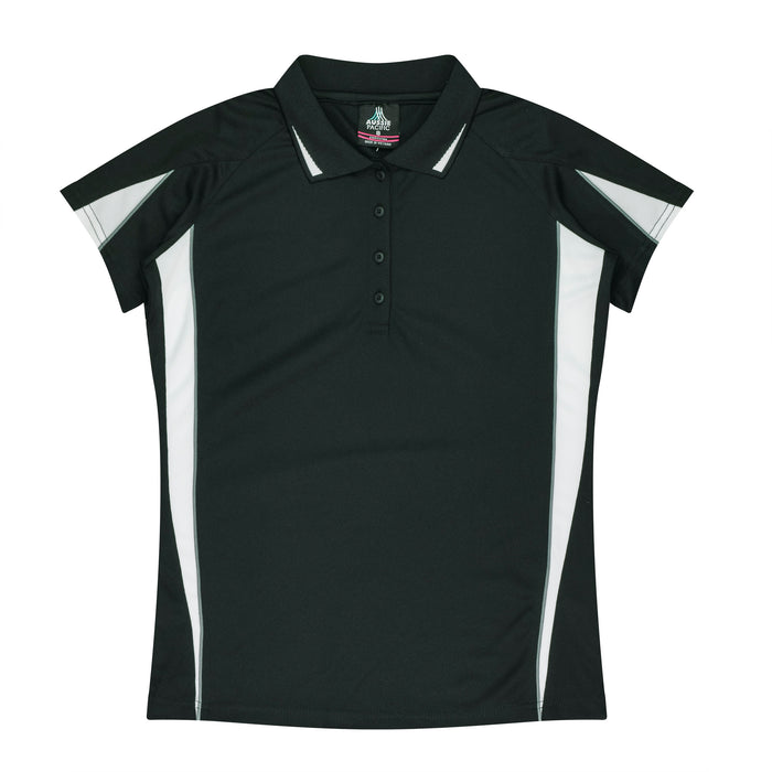 EUREKA LADY POLOS - BLACK/WHITE