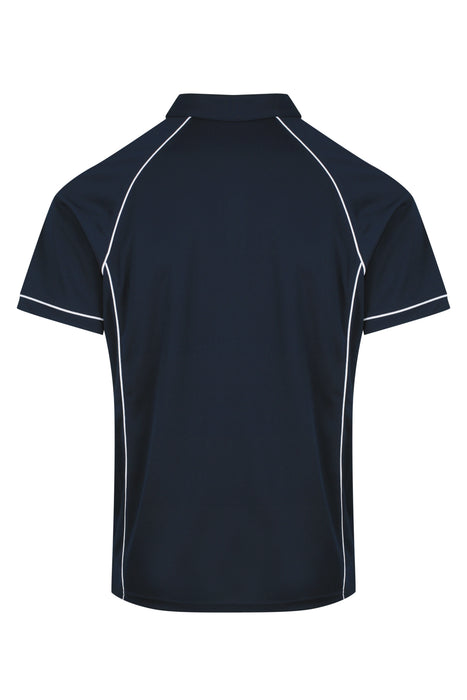 ENDEAVOUR MENS POLOS - NAVY/WHITE