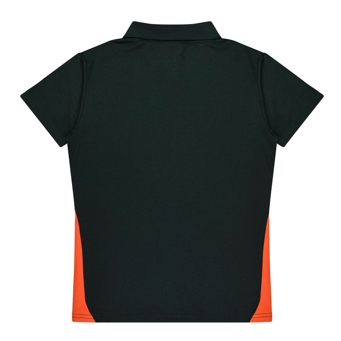 PATERSON LADY POLOS - BLACK/ORANGE