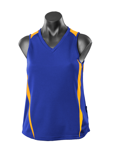 EUREKA LADY SINGLETS - ROYAL/GOLD