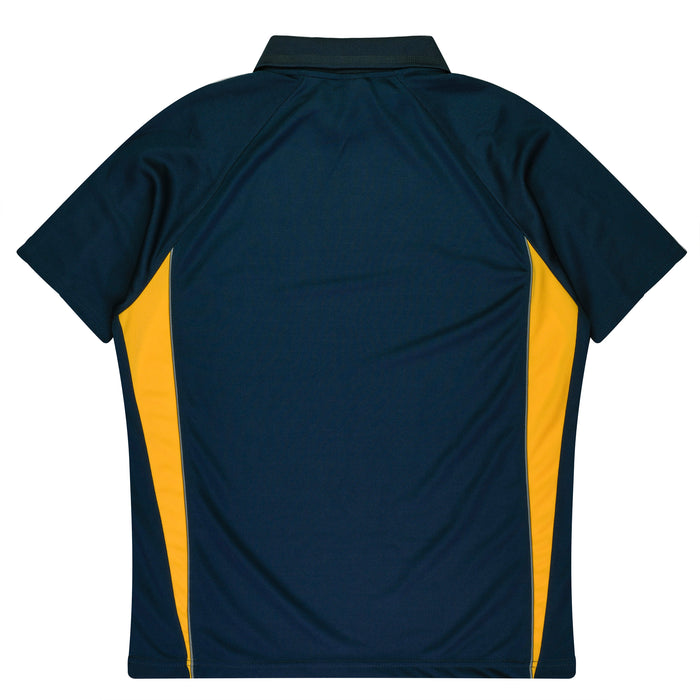 EUREKA MENS POLOS - NAVY/GOLD