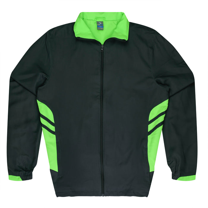 TASMAN KIDS TRACKTOPS - SLATE/NEON  GREEN