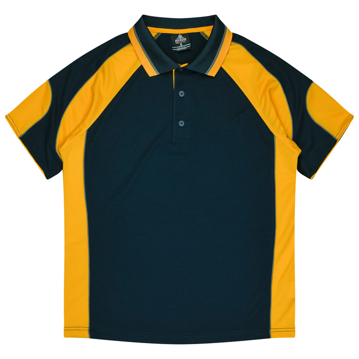 MURRAY MENS POLOS - NAVY/GOLD