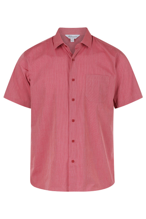 BELAIR MENS SHIRT SHORT SLEEVE - RED