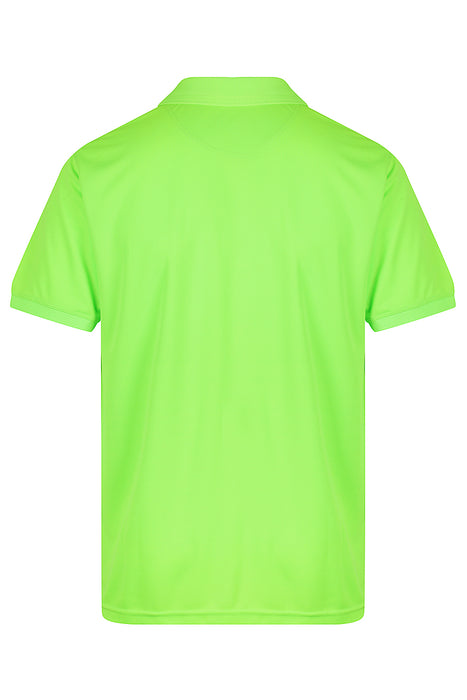 LACHLAN MENS POLOS - NEON GREEN