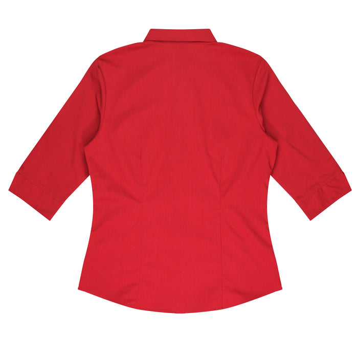 MOSMAN LADY SHIRT 3/4 SLEEVE - RED