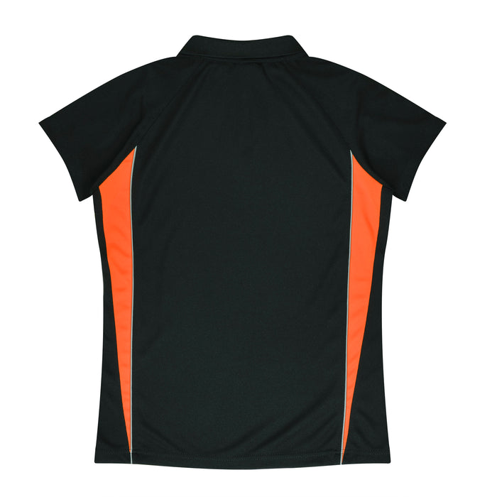 EUREKA LADY POLOS - BLACK/ORANGE