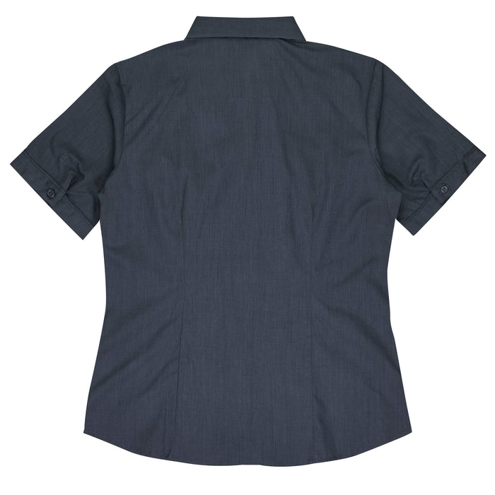 GRANGE LADY SHIRT SHORT SLEEVE - SHADOW GREY