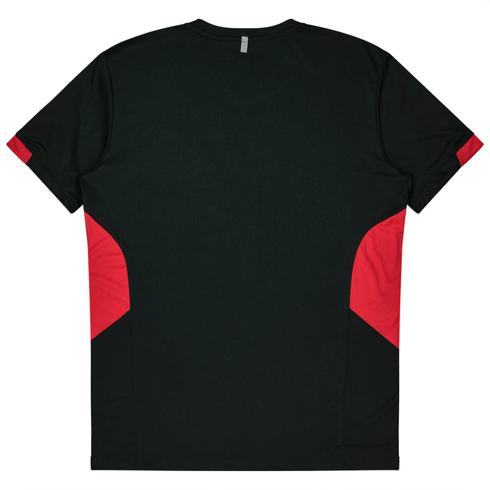 TASMAN MENS TEES - BLACK/RED