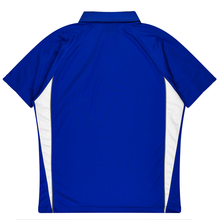 EUREKA MENS POLOS - ROYAL/WHITE