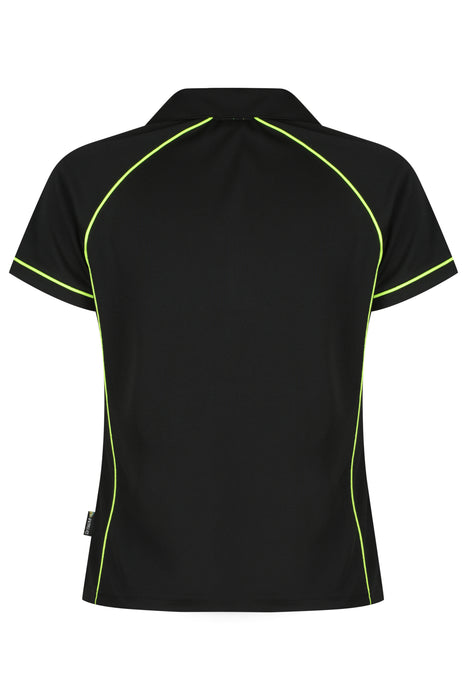 ENDEAVOUR LADY POLOS - BLACK/GREEN