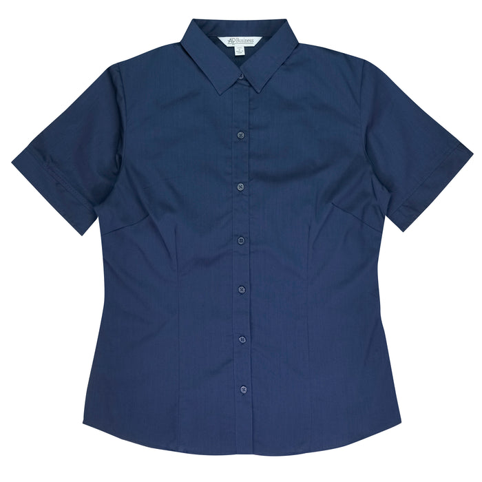 MOSMAN LADY SHIRT SHORT SLEEVE - NAVY