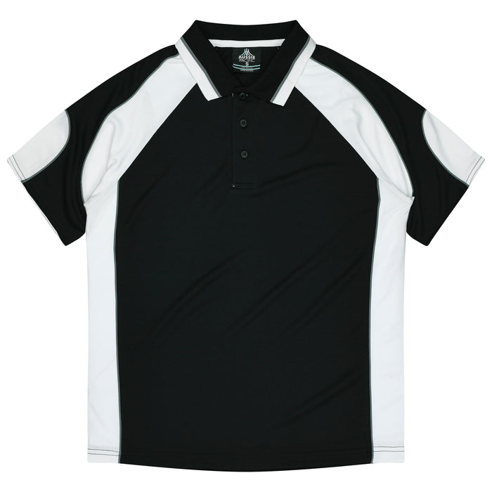 MURRAY KIDS POLOS - BLACK/WHITE