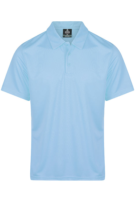 BOTANY MENS POLOS - SKY