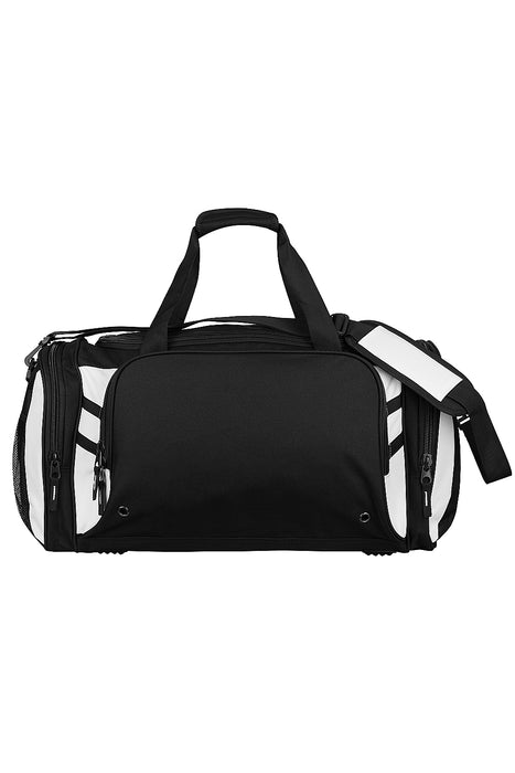 TASMAN SPORTSBAG - BLACK/WHITE