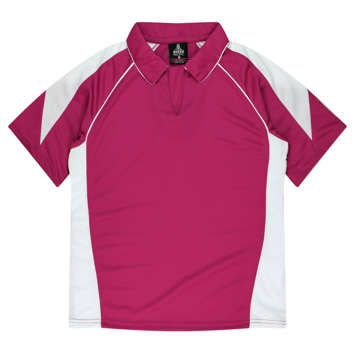 PREMIER LADY POLOS - PINK/WHITE