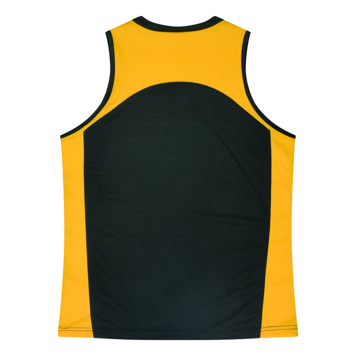 PREMIER LADY SINGLETS - BLACK/GOLD