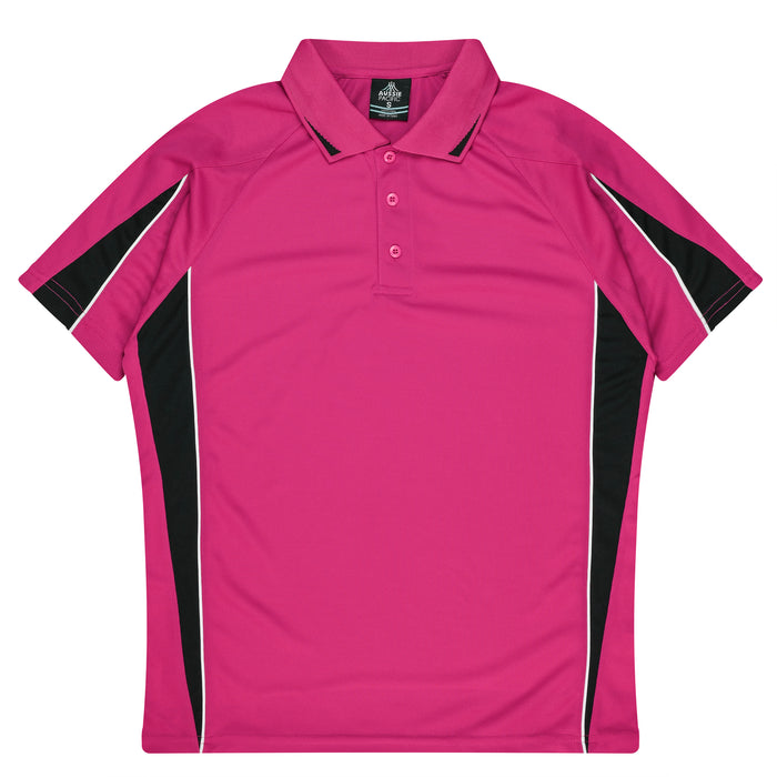 EUREKA MENS POLOS - PINK/BLACK