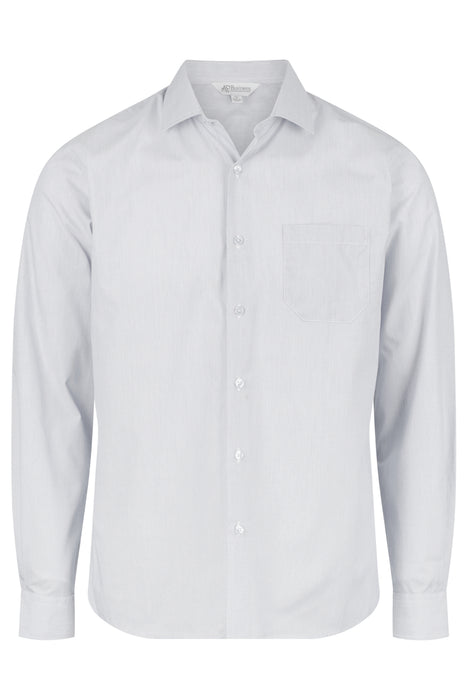 BELAIR MENS SHIRT LONG SLEEVE - SILVER