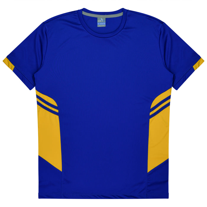 TASMAN KIDS TEES - ROYAL/GOLD