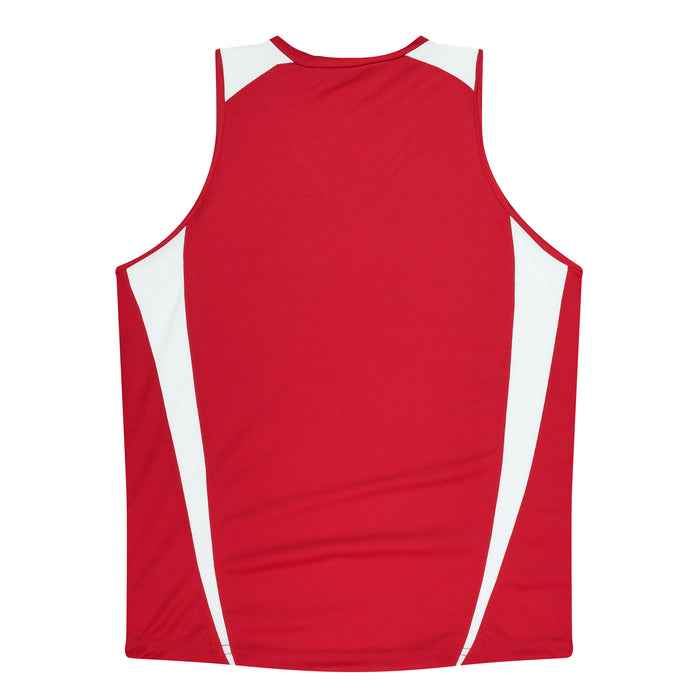 EUREKA LADY SINGLETS - RED/WHITE