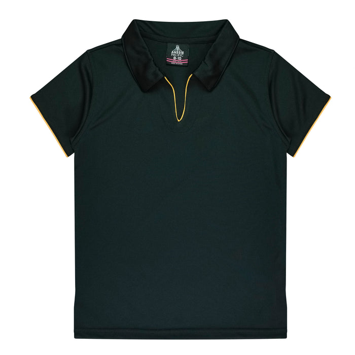 YARRA LADY POLOS - BLACK/GOLD