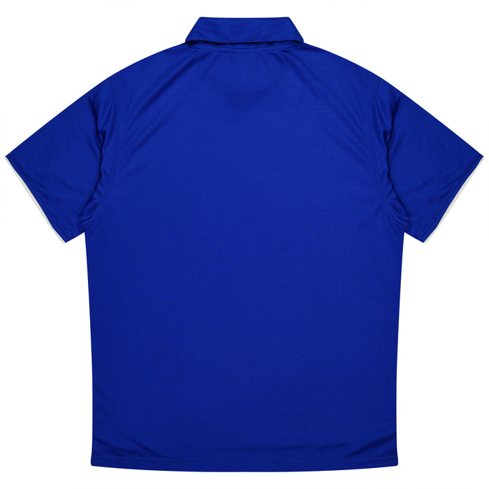 YARRA MENS POLOS - ROYAL/WHITE